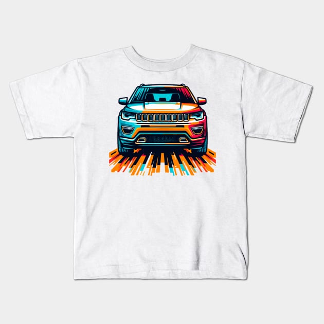 Jeep Compass Kids T-Shirt by Vehicles-Art